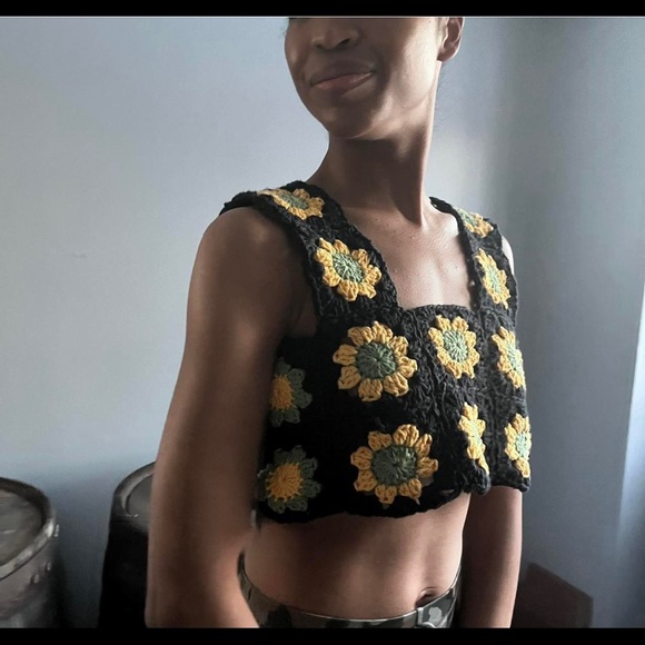 Crochet Granny Square Top - Picture 3 of 5